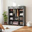 Portable Wardrobe, Foldable Fabric Wardrobe, Clothes Storage Organiser with Hanging Rail Grey