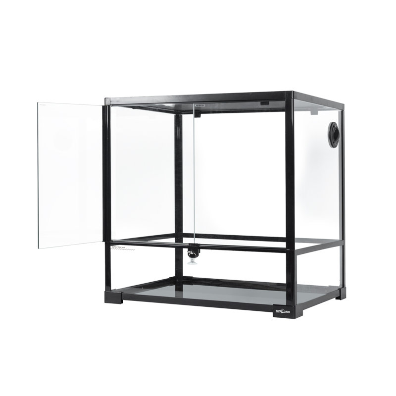 Reptile 24 in. x 18 in. x 24 in. Glass and Plastic Reptile Terrarium