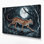 "Wildlife Genet", art mural sur toile gris