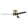 52" Betzi 3 - Blade LED Smart Propeller Ceiling Fan with Wall Control and Light Kit Included