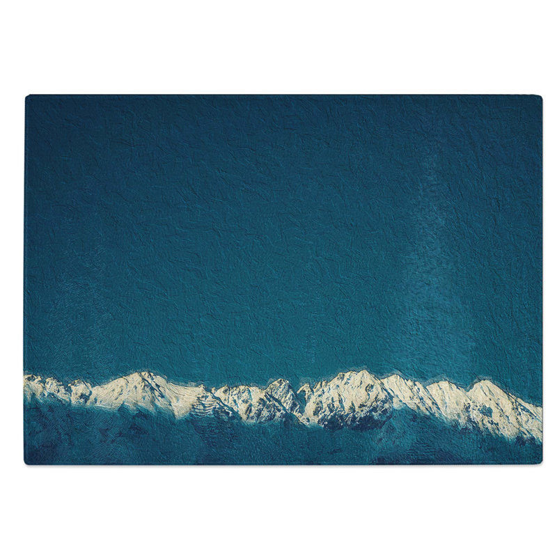 Glass Light On The Mountain Top Chopping Board, 39 cm W x 28.5 cm L