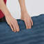 Living Room Compressed Chaise Lounge Foam Sofa bed, Fluffy Corduroy Upholstered Cloud Couch with Deep Seat, Blue