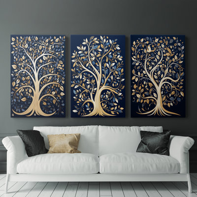Lanscape Study  Series  XXIX  -Premium Gallery Wrapped Canvas Set -Ready to Hang