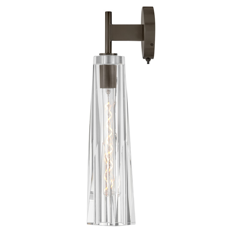 Cosette Black Oxide Crystal-Cut Dimmable Wall Sconce