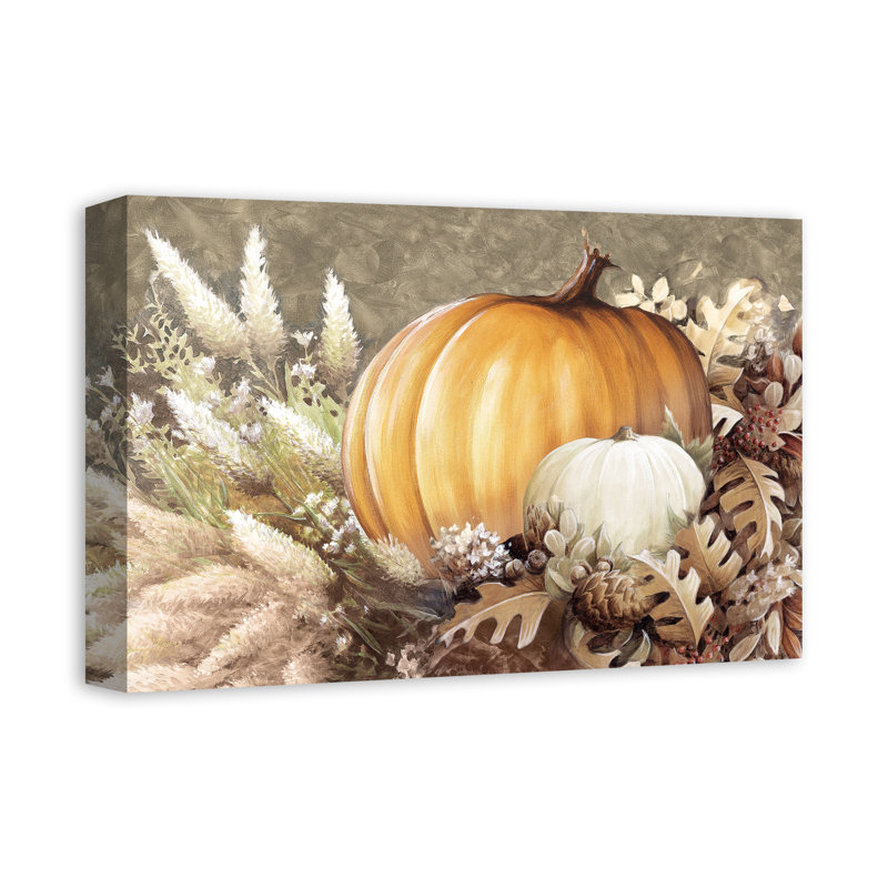 Neutral Harvest Still Life - Impression sur toile tendue, H 12 po x l 18 po x P 1,25 po
