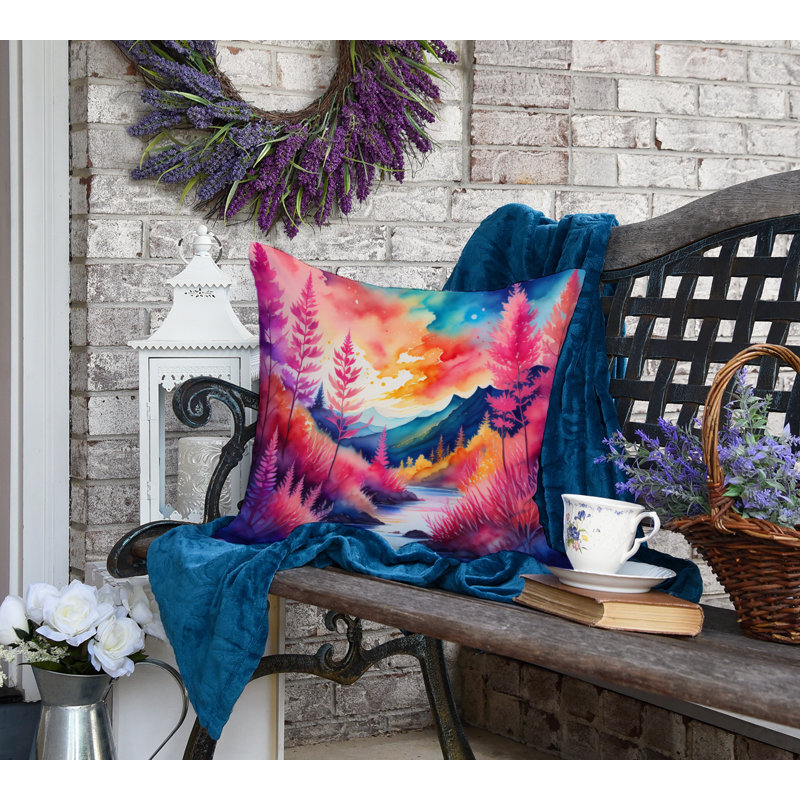 Coussin décoratif intérieur / extérieur Polyester, 18 po x 18 po