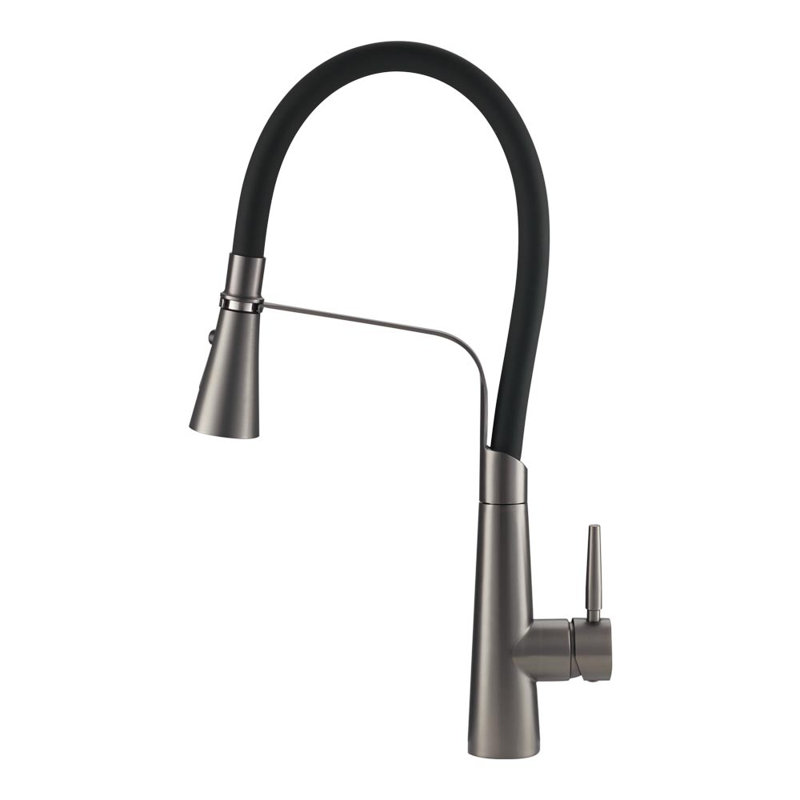Belfry Kitchen Hyuk Kitchen Faucet, Gray