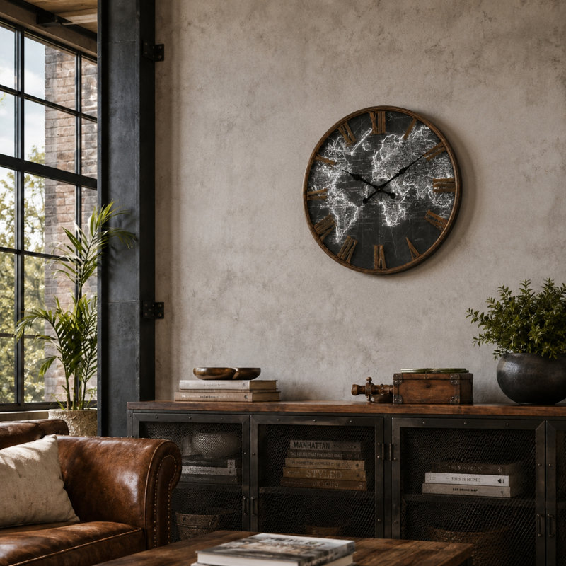 Metal Analog Wall Clock