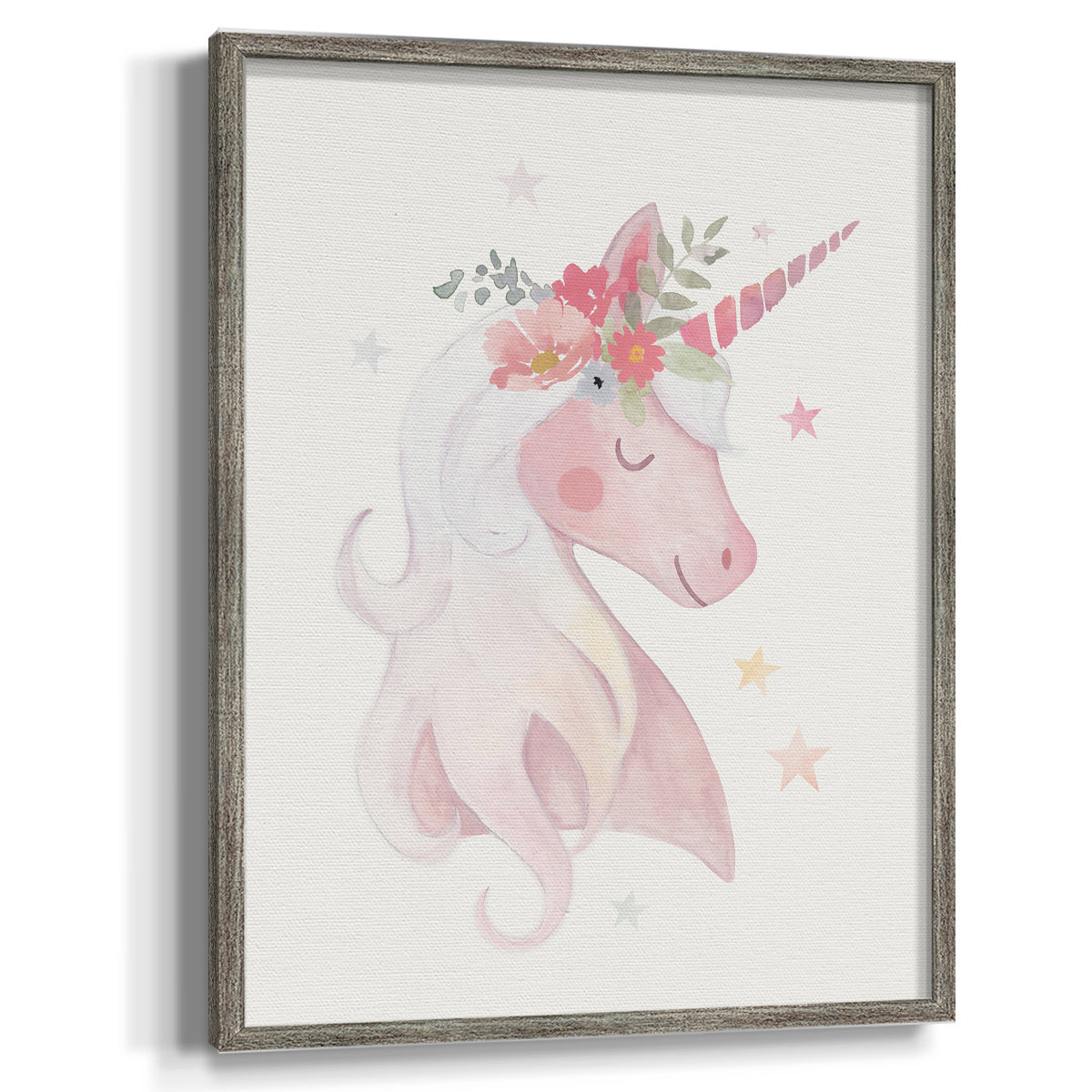 Dakota Fields Sweet Unicorn II Framed Print - Solid Wood | Wayfair