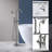Topcraft Single Handle Floor Mounted Freestanding Tub Faucet with Handheld Shower-63559843