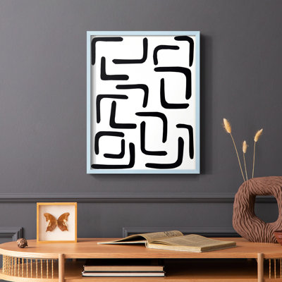 Shuffle III Framed Print - Solid Wood