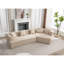 Canapé moderne [VIDÉO FOURNI] [Édition étendue nouvelle et améliorée] Canapé modulaire, canapé de style minimaliste moderne, rembourré, combinaison libre, tissu de fibres rondes, tissu anti-froissement, extension de dimension,