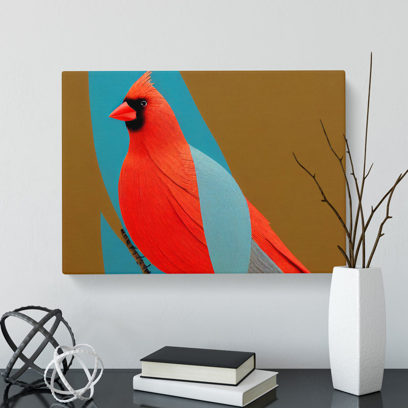Cardinal Bird Vol.2 - Wrapped Canvas, 40cm H x 60cm W x 3cm D