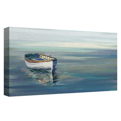 «In the Moment Blue», reproduction d'art sur toile sans cadre
