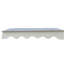 Auvent de porte de 47 po de largeur - Support mural en béton de polycarbonate chauffant 47 po x 34 po support en aluminium antirouille pour l'installation