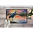 Blue Heron Setting Sun Doormat-112753615