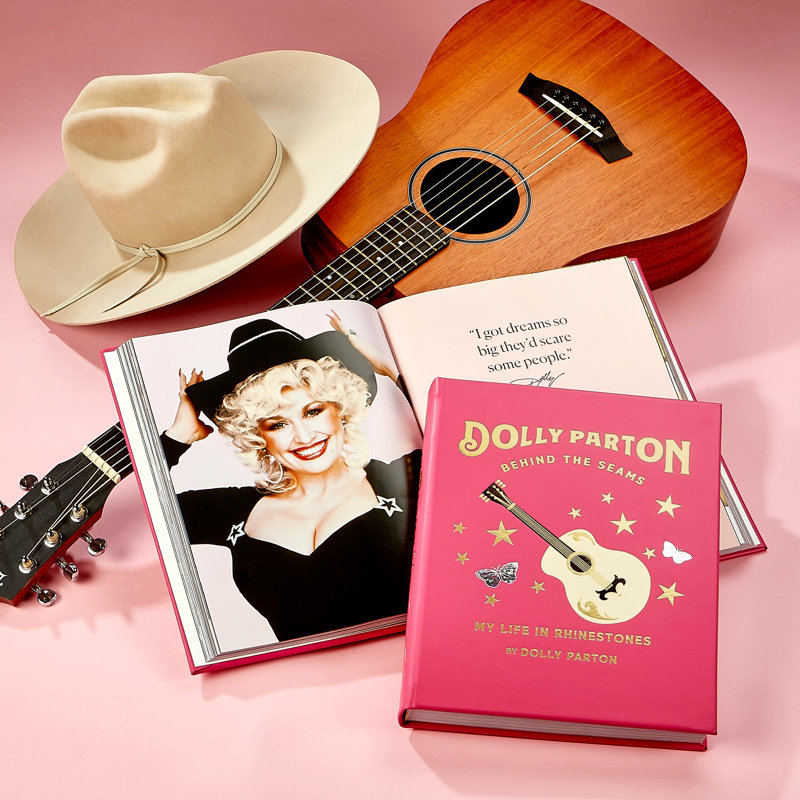 Dolly Parton Behind the Seams: My Life in Rhinestones Leather Bound Special Edition Coffee Table Book