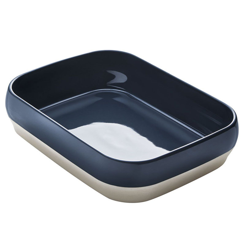 Bahia Rectangle Stoneware Baker, Blue