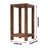 12 Pack Wooden Wedding Lantern Centerpiece Solid Wood For Wedding Decoration
