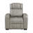 Akon Power Recliner, Heat Massage, USB, LED Light, Gray Genuine Leather-135407066