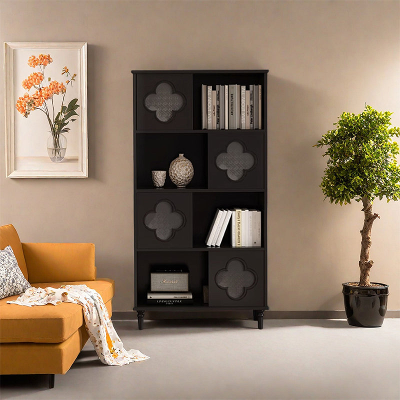 Dee, (4 tablettes) H 60,43 po x l 31,5 po x P 13,78 po, Noir