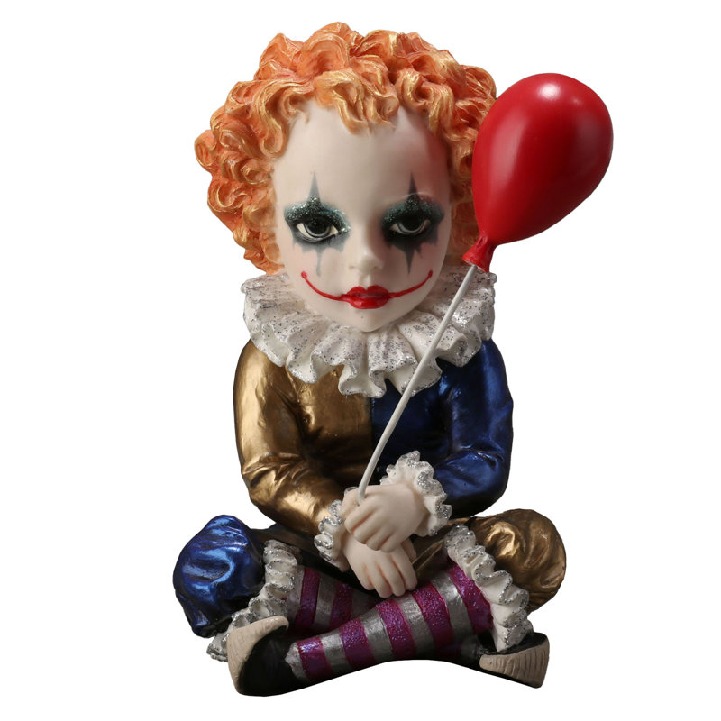 Clown ballon 4,72 po, résine en polyester