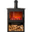 Belfry Heating 60cm W Black Electric Stove