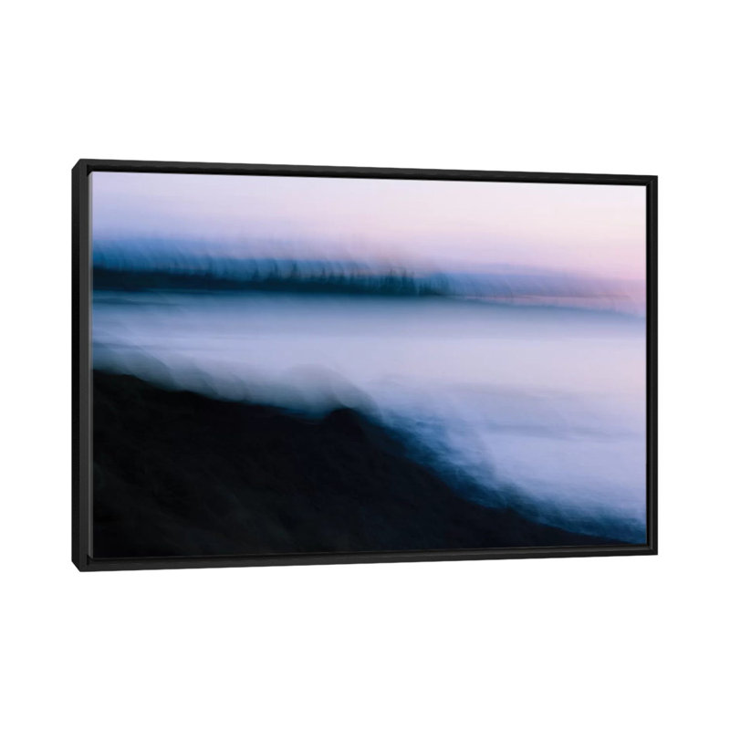«By the Sea», impression sur toile, H 18 po x l 26 po x P 1,5 po, Toile avec cadre noir, Pas de tapis