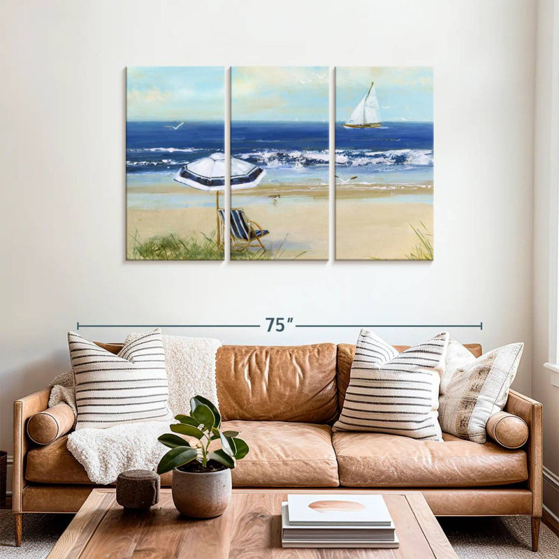Alvord Azure Beach Life I, H 36 po x l 57 po