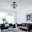 Single 3-light semi-recessed ceiling light 11.8” Finis