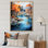 Tranquil Lakes Rivers Urban Symphony II, reproduction d'art sur toile
