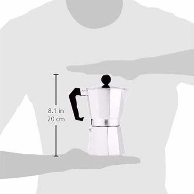 Primula Mario 6 cups Silver Espresso Maker