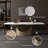  Modern Dining Table with Rectangular Sintered Stone Tabletop, Carbon Steel Leg-183322202-194402284