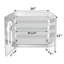 Armoire intelligente en aluminium 30 * 32 pouces avec avant et rétro-éclairé, gradation continue et installation flexible Miroir grossissant 5x de rangement pour salle de bain, température de couleur, sortie élevée
