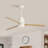 Karlena 52‘’ Dimmable Ceiling Fan with Lights and Remote Control Reversible DC Motor 6 Speed Timer for Medium Rooms-825308596