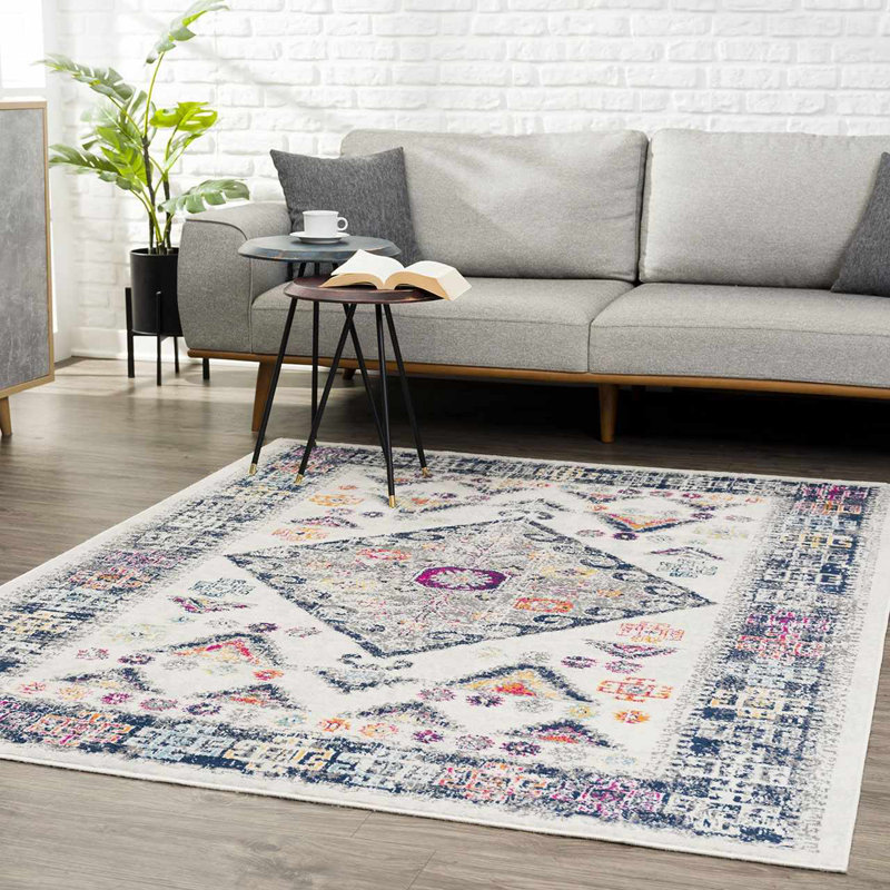 Cobien Oriental Indoor Rug, Rectangle 6'7" x 9'