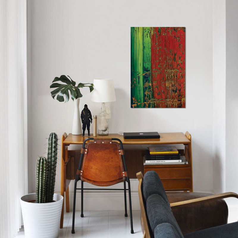 « dedeviling », reproduction sur toile, H 40 po x l 26 po x P 1,5 po, Pas de tapis, Toile tendue