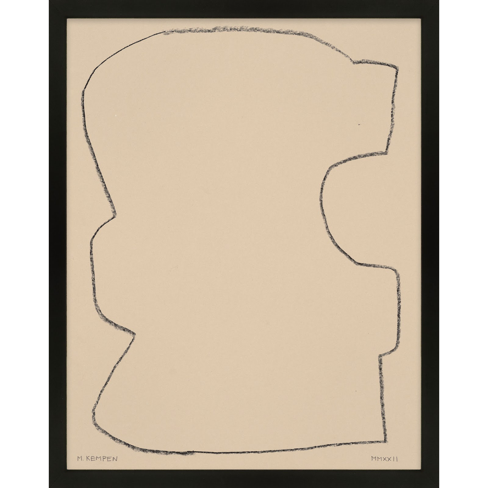Outlines 9 by Michael Kempen, Black Framed, 40" W x 50" H