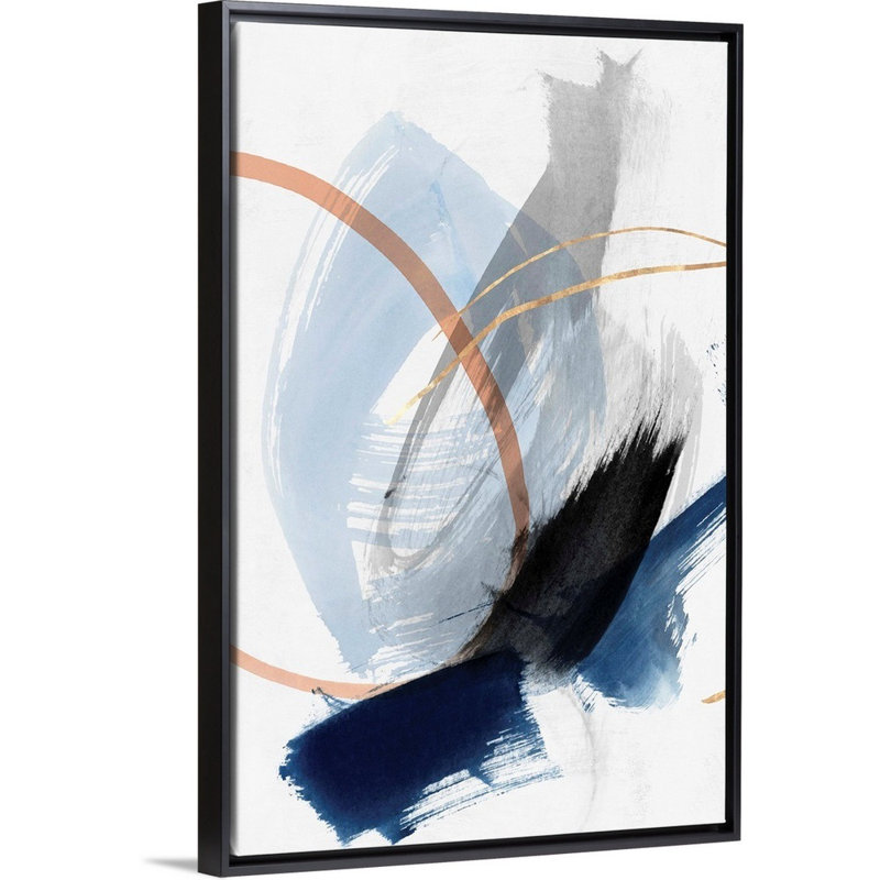 Foreshadow III par PI Studio - reproduction d'art sur toile, Cadre noir, H 20 po x l 14 po x P 1,75 po