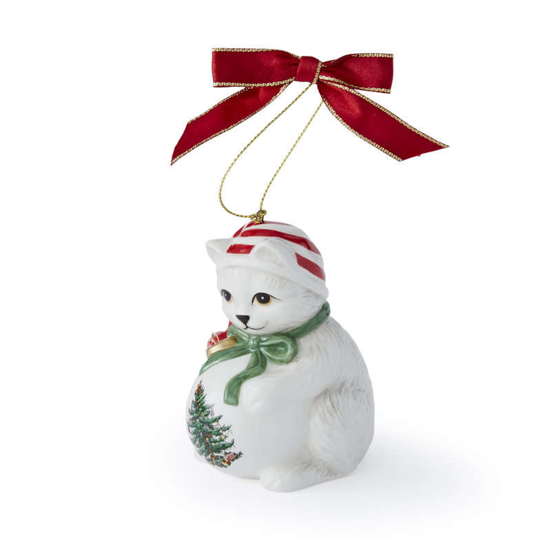 Christmas Tree PLAYFUL KITTEN ORNAMENT