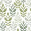 Papier peint blanc avec décoration murale minimaliste botanique-130827960
