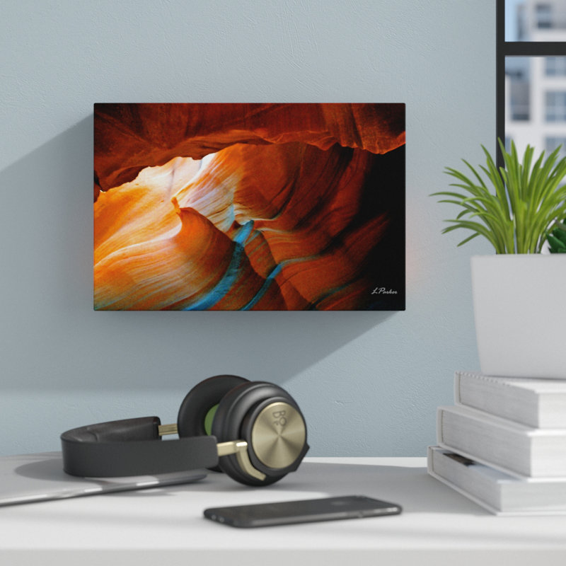 « slot canyon v »-reproduction de photo sur toile enroulée, H 18 po x l 24 po