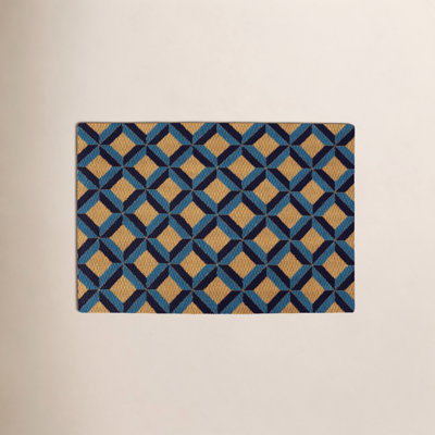 Neighburly Non-Slip Geometric Doormat