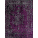 Rapture Gray/Purple Oriental Luxury Area Rug