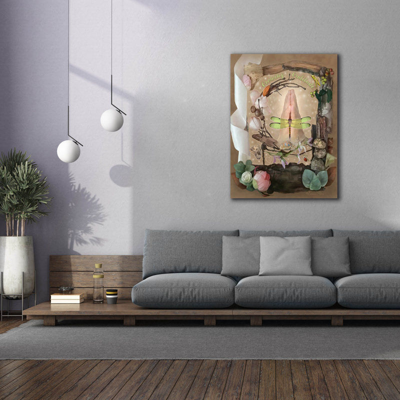 «Growing Gratitude» par Art and a Little Magic, art mural sur toile, H 54 po x l 40 po x P 1,5 po