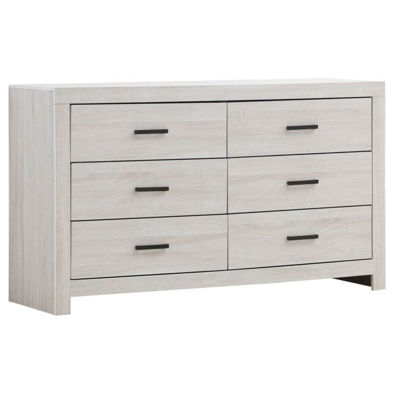Commode 6 tiroirs Sherwood, Blanc