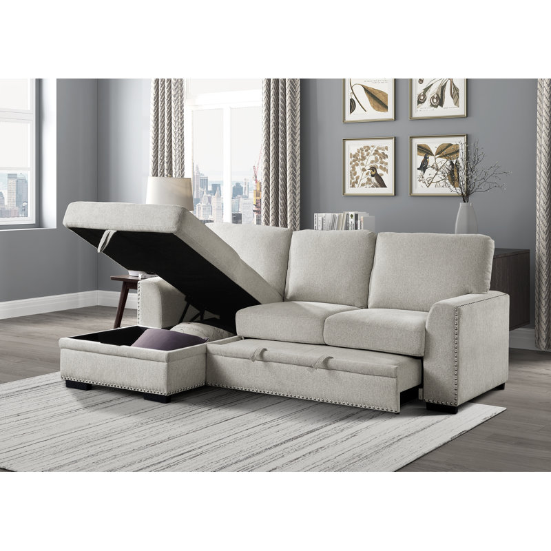 Canapé modulaire avec méridienne droite Mahir, Accoudoir à gauche (vu de face), Chenille beige Mahir