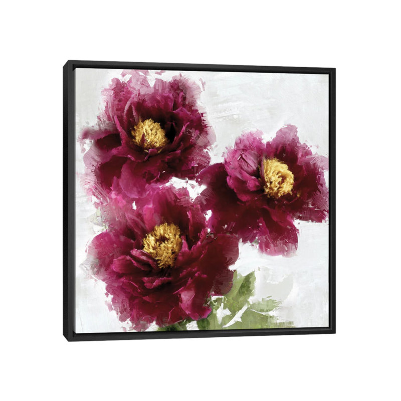 Bourgogne bourgogne I, H 12 po x l 12 po x P 1,5 po, Cadre noir