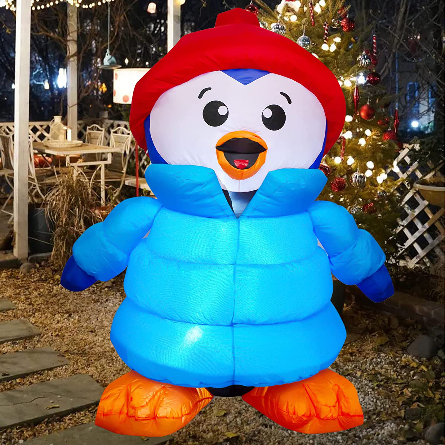 c&g outdoors 6 FT Christmas Inflatables Outdoor Penguin Christmas ...