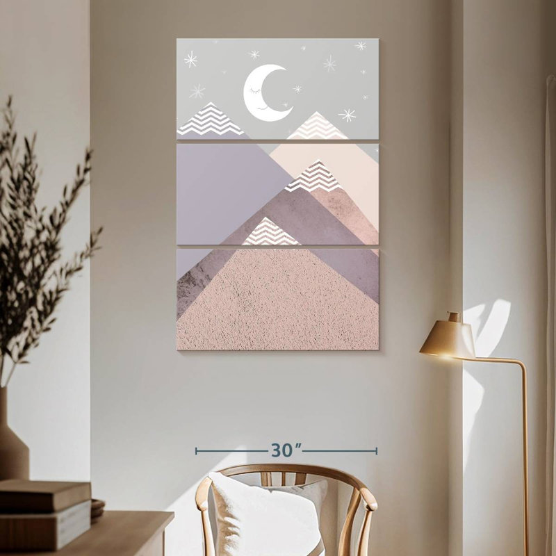 Avery Scandi Nursery Mountains, H 65 po x l 42 po